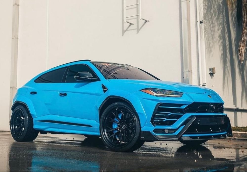 Blue Widebody Urus | Exotic Drives LA Car Rentals
